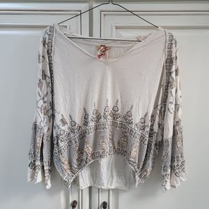 Free People Crop Shirt